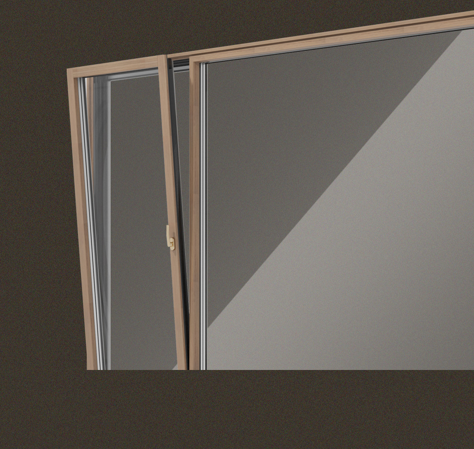 森鹰5G铝包木窗-x115