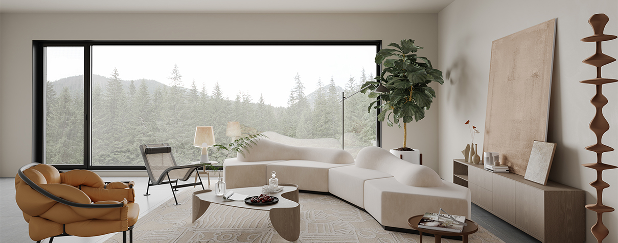 森鹰简爱铝合金窗丨GR75-OWS