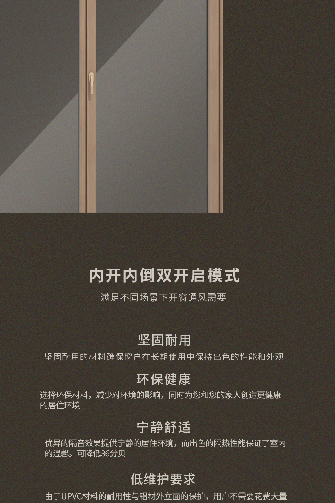 x115-IW | 5G铝包木内开窗